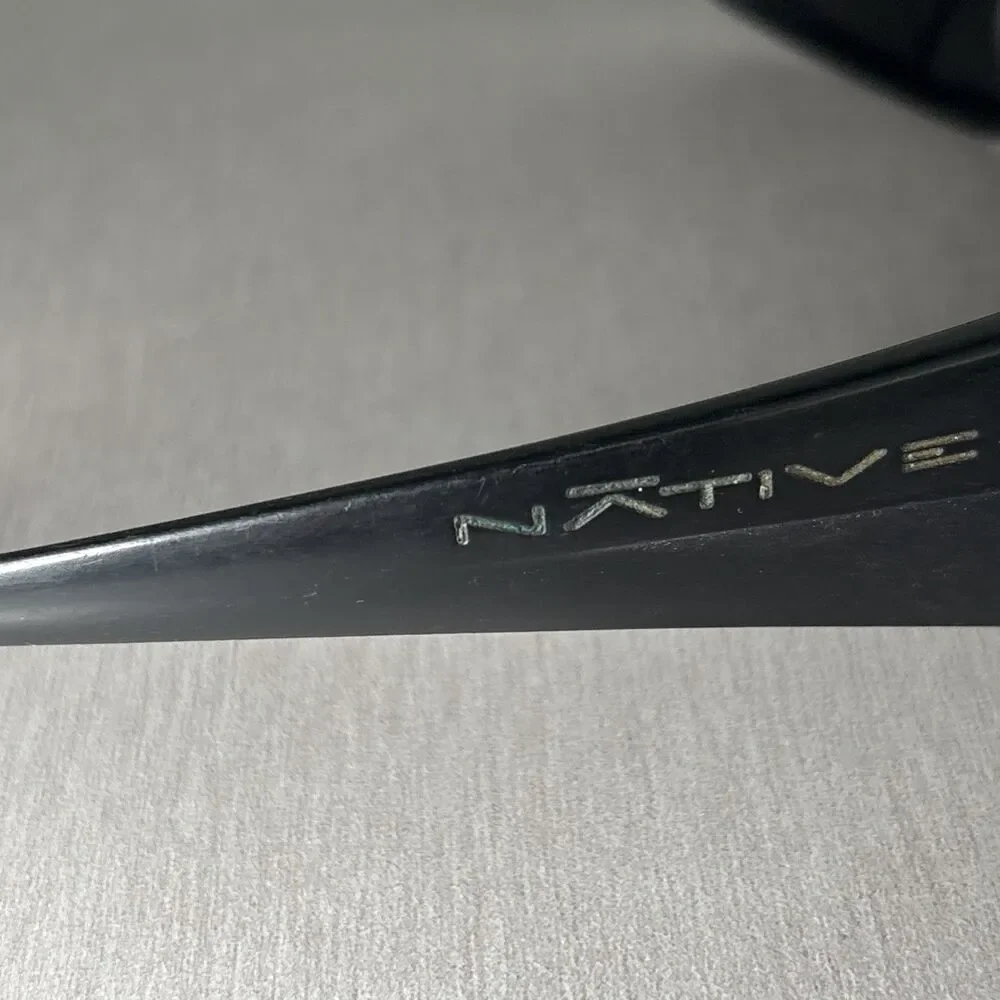Native Sunglasses Throttle Asphalt Eyewear Black Polarized Wrap FRAMES ONLY